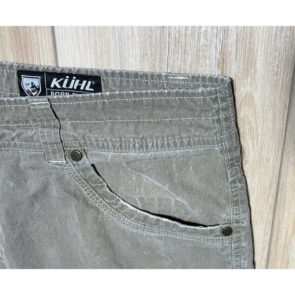 Kuhl Revolvr Khaki Outdoor Hiking Patina Dye Hybrid Pants - Men Size 38 X 32 - Picture 4 of 16